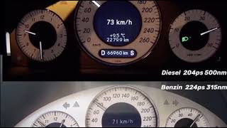 Mercedes w211 E320 CDI vs E320 BENZIN  Diesel vs Benzin [upl. by Limay712]