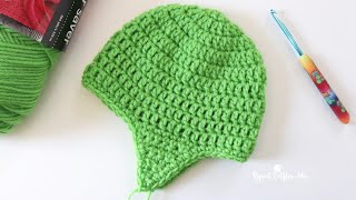 How to make Earflaps on a Crochet Hat [upl. by Eshelman697]