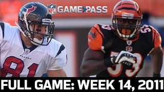 A Scintillating Showdown in Cincy Houston Texans vs Cincinnati Bengals Week 14 2011 Full Game [upl. by Lissner]