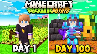 I Survived 100 Days in Minecrafts POTATO Update [upl. by Derry101]