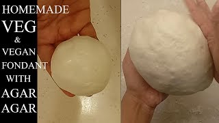 HOMEMADE FONDANT RECIPE WITH AGARAGAR  VEGAN RECIPE  REALITY OF HOMEMADE FONDANT WITH AGARAGAR [upl. by Outlaw413]