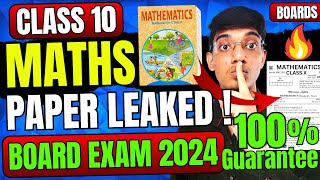 Maths Paper Leaked Board Exam Class 10 🤯  Class10 Maths important questions  Maths question exphub [upl. by Enaz]