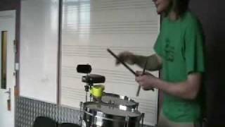 Beginners Lesson on Timbales How to play SongoCascara [upl. by Holmann]