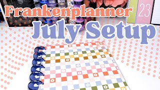 How I’ll Be Using My 2024 Lined Vertical Layout Planner  July Frankenplanner Setup [upl. by Aivat]