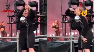 Cardi B “WAP” Sign Language Interpreter 😂 OMG Finger Down Her Throat Lollapalooza 2021 WOW [upl. by Jasisa]