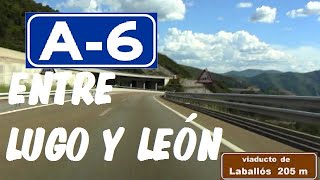 A6 León  Lugo  Autovía del Noroeste  Tramo Los Ancares  entre Lugo y León  A6 highwaySpain [upl. by Asela720]