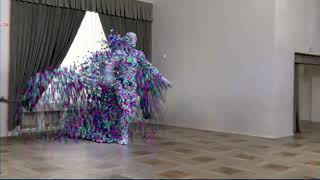 Blender Particle Man Dancing Scene File Available [upl. by Tayler]