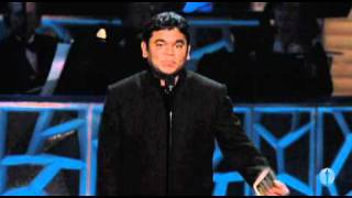 AR Rahman Winning Original Score  81st Oscars 2009 [upl. by Annayhs]