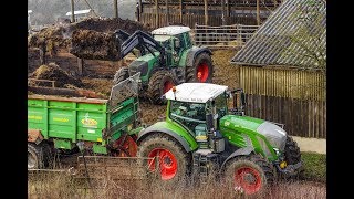 Mist streuen Fendt 939 Vario S4 Fendt 930 Vario TMS Fendt Doppelpack Agrarservice Pascal Braun [upl. by Notlaw]