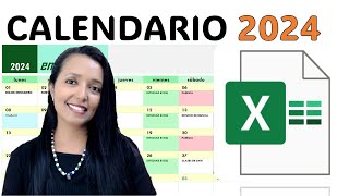 CREA UN CALENDARIO DE ACTIVIDADES 2024 SUPER FACIL Y RÁPIDO EN EXCEL Y SIN FORMULAS [upl. by Annohsed317]