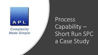 Process Capability  SPC case study short run [upl. by Cordy]