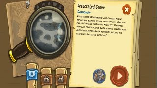 Kingdom Rush Frontiers  Desecrated Grove Bonus Level Campaign HardVeteran Walkthrough [upl. by Carmen]