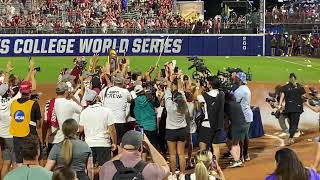 OU Softball National Championship Post Game Celebration [upl. by Iseabal]