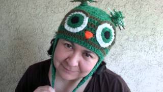 How to crochet owl Earflap Hat Easy Pattern Size Baby to Adult on Etsy [upl. by Odranreb616]