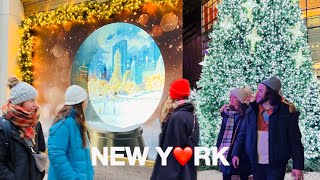 4K🇺🇸NYC Walk🎄Lexington Ave Christmas Lights amp Festive Holiday Windows in Midtown Manhattan 2023 [upl. by Kaufman]