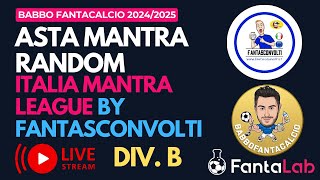 Italia Mantra Live DIV B FANTASCONVOLTI 300 crediti  asta random  chiamate [upl. by Emlin]