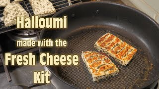 Halloumi made using the Fresh Cheese Kit [upl. by Alamaj]