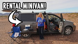 Woman Tours the Country in a CHEAP Rented Minivan Camper [upl. by Pinkerton393]