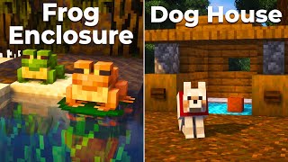 3 Simple Pet Houses in Minecraft 6 [upl. by Agretha554]