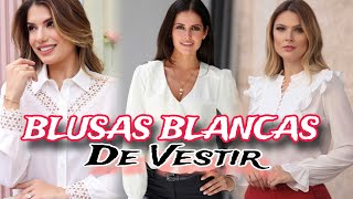 Moda 2024 Blusas Blancas de Vestir  Los Mejores Diseños de Blusas en Moda y Tendencia para 2024 [upl. by Leumas]