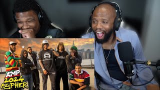 Pops Reacts To AMP FRESHMAN CYPHER 2024 [upl. by Shamma]