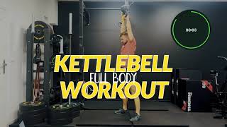 FULL BODY TABATA 8 MIN Kettlebell workout [upl. by Kirwin]