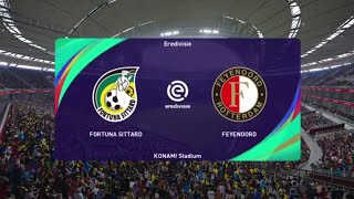 Fortuna Sittard vs Feyenoord  PES 21 Eredivisie Live Gameplay [upl. by Merilyn638]