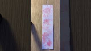 Making a bookmark💗watercolor lettering [upl. by Josee]