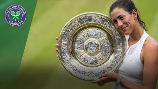 Garbiñe Muguruza wins Wimbledon  Virtual Reality Highlights [upl. by Nomihs]