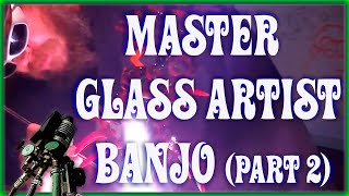 Amazing Artist Banjo Glass Blowing at Revere Glass Part 2 [upl. by Naghem]