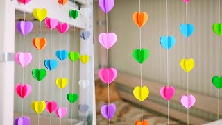 Easy Paper Birthday Decoration Idea • Handmade Birthday Decoration At Home • DIY Birthday Decoration [upl. by Dorca]