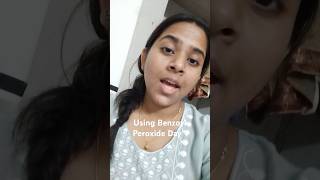 Benzoyl Peroxide Day 1 acne pimple benzoylperoxide acnetreatment viralvideo [upl. by Einafit]