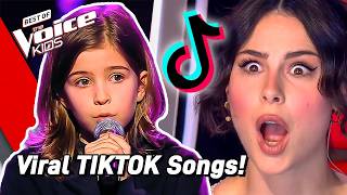 The BEST TIKTOK Song Covers on The Voice Kids 🤩 [upl. by Deck]