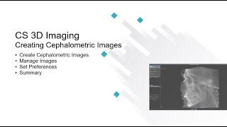 CS 3D Imaging Creating Cephalometric Images Recorded Class [upl. by Aneerol519]