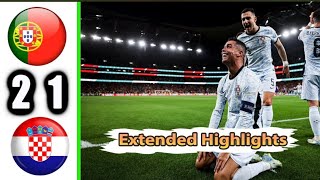 Portugal vs Croatia 21 All Goals amp Highlights 2024 Full Match [upl. by Esiuole113]