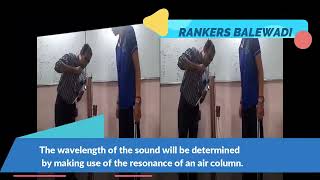 Resonance Tube Experiment  RANKERS IIT JEE NEET MedicalPracticals [upl. by Harvie]