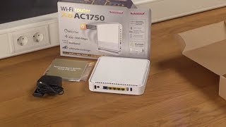 Unboxing amp installation of Sitecom WLR8100 WiFi Router X8 AC1750  ENGLISH [upl. by Luanni340]