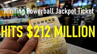 Winning Powerball Jackpot Ticket Hits 212 Million  LifeChanging Win  Powerball [upl. by Drwde590]