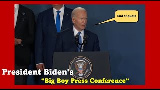 President Biden’s “Big Boyquot Press Conference [upl. by Sillihp]