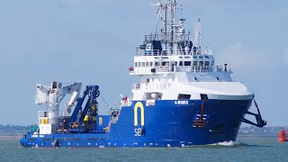 4 WINDS  Offshore support vessel inbound to harwich 🇬🇧 26724 [upl. by Humfrey681]