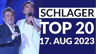 Schlager Charts Top 20  17 August 2023 [upl. by Herzig837]