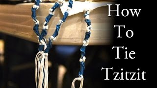 How to Tie Tzitzit  TorahResource [upl. by Arval192]