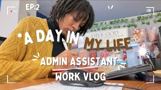 Ep2 Short Work VlogAdmin Assistant Day In My Life🤎 [upl. by Akitnahs386]