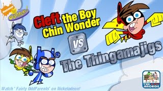 The Fairly Oddparents Cleft The Boy Chin Wonder VS The Thingamajigs Nickelodeon Games [upl. by Quartus]