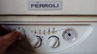 Ferroli F24 boiler central heating ignition working after reset [upl. by Thornton400]