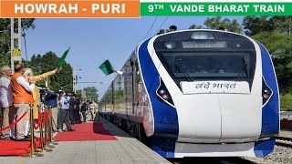 Indias fastest train Vande Bharat  Howrah to Puri new Vande Bharat Express  Papa Construction [upl. by Eilak387]