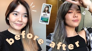 liese creamy bubble colour review  tutorial  dying my hair during quarantine [upl. by Chelton]