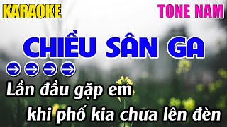 Chiều Sân Ga Karaoke Tone Nam Karaoke Nhựt Trường  Beat Mới [upl. by Einniw874]