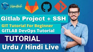 GitLab Project With SSH  GitLab SSH Setup  GitLab Commit Via SSH  In Hindi [upl. by Taryne]