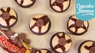 How to Make Tasty Rolo Cupcakes  Cupcake Jemma [upl. by Warrin32]